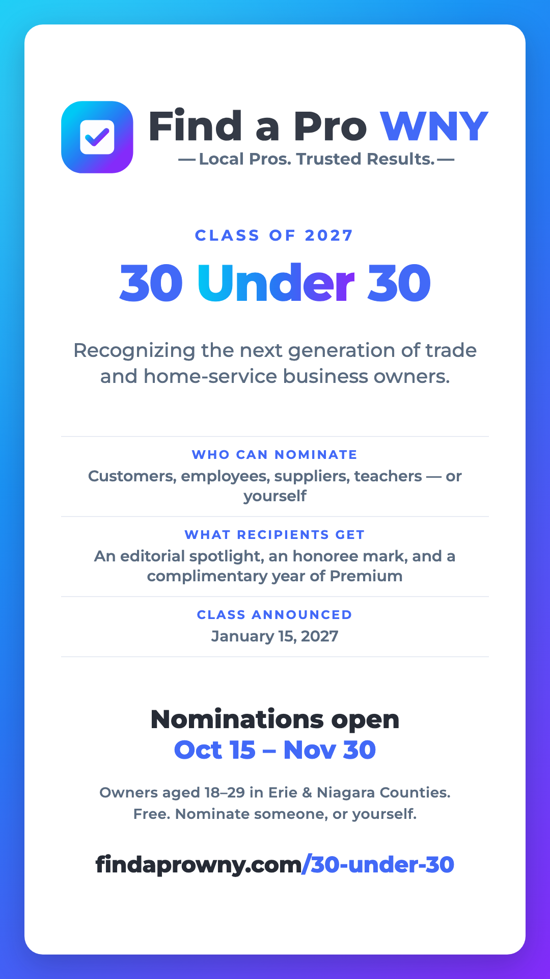 Story 30 Under 30 graphic